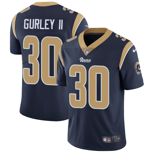 2019 Men Los Angeles Rams 30 Gurley II dark blue Nike Vapor Untouchable Limited NFL Jersey